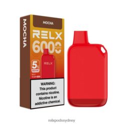 Relx Australia Melbourne - RELX Crush Pocket 6000 5% High Nic Mocha 8T60169