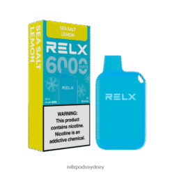 Relx Australia Melbourne - RELX Crush Pocket 6000 Icy Sea Salt Lemon 8T60155