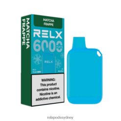 Relx Australia Perth - RELX Crush Pocket 6000 Icy Matcha Frappe 8T60161
