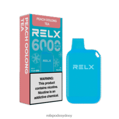 Relx Australia Perth - RELX Crush Pocket 6000 Icy Peach Oolong Tea 8T60154