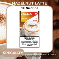 Relx Australia Perth - RELX Pod Pro 2 - 3 Pods Hazelnut Latte Coffee 8T60119