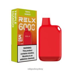 Relx Australia - RELX Crush Pocket 6000 5% High Nic Triple Mango 8T60170