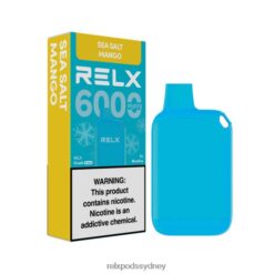 Relx Australia Sydney - RELX Crush Pocket 6000 Icy Sea Salt Mango 8T60157