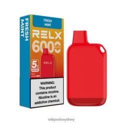 Relx Canberra - RELX Crush Pocket 6000 5% High Nic Fresh Mint 8T60173