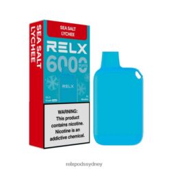 Relx Vape Pods Sydney - RELX Crush Pocket 6000 Icy Sea Salt Lychee 8T60158