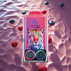 Fumot Leopard 40K Puffs Dual Mesh Blueberry Cherry Cranberry Type-C Digital Display