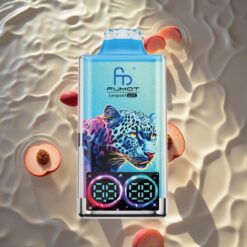 Fumot Leopard 40K Puffs Peach Berry Dual Mesh Digital Display Type-C