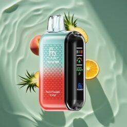 Fumot Tornado 20000 Puffs Dual Mesh Peach Pineapple Orange Airflow Smart Display