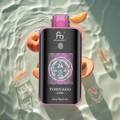 Fumot Tornado 25000 Puffs HD Screen 700mAh Rechargeable Juicy Peach Ice