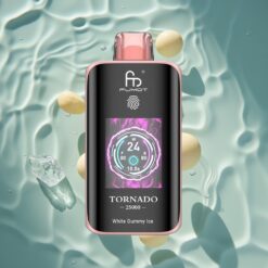 Fumot Tornado 25000 Puffs HD Screen 700mAh Rechargeable White Gummy Ice