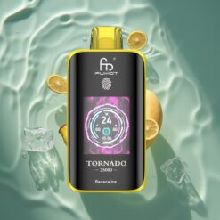 Fumot Tornado 25000 Puffs HD Screen Banana Ice 700mAh Rechargeable Type-C