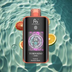 Fumot Tornado 25000 Puffs HD Screen Rechargeable Tropical Rainbow Blast