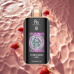 Fumot Tornado 25000 Puffs HD Screen Strawberry Ice Rechargeable