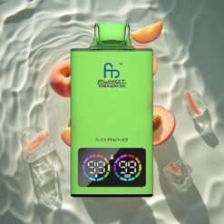 Fumot Tornado 35K Disposable Vape Juicy Peach Ice Dual Mesh Coil RGB Lights USB-C