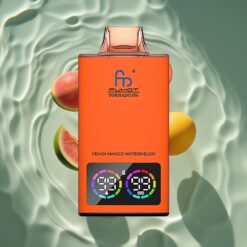 Fumot Tornado 35K Disposable Vape Peach Mango Watermelon Dual Mesh Coil RGB Lights USB-C