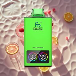 Fumot Tornado 35K Disposable Vape Pink Lemonade Dual Mesh Coil RGB Lights USB-C