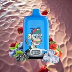 Fumot Tornado Digital Box 12000 Puffs Strawberry Grape Mesh Coil Type-C Charging
