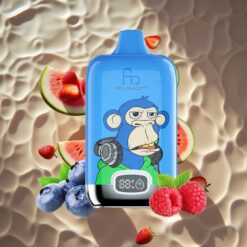 Fumot Tornado Digital Box 12000 Puffs Strawberry Watermelon 20ml Mesh Coil Type-C