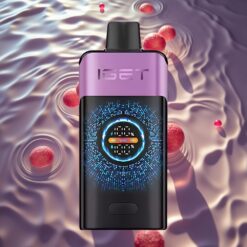 IGET ONE 12000 Puffs Disposable Vape Chupa Chups Grape with Curved Color Screen & Dual Mesh Coil