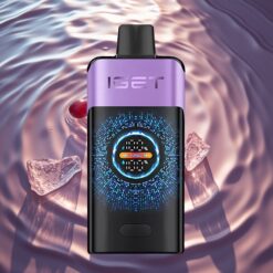 IGET ONE 12000 Puffs Disposable Vape Grape Ice with Large Curved Color Screen & Turbo Mode