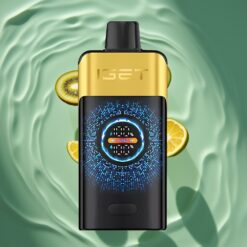 IGET ONE 12000 Puffs Disposable Vape Kiwi Pineapple 2700mAh Dual Mesh Curved Screen