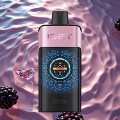 IGET ONE 12000 Puffs Large Curved Screen Disposable Vape Blackberry Ice