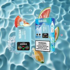 Razz Bar 40000 Puffs Blue Razz Ice-Strawberry Watermelon Bubble Gum Power Screen Display Type-C Port