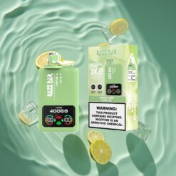 Razz Bar 40000 Puffs Disposable Vape Power Screen Display LEMON LIME & LUSH ICE