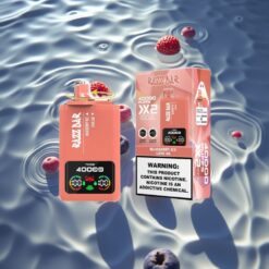 Razz Bar 40000 Puffs Power Screen Display Disposable Vape BLUEBERRY ICE & LOVE 66