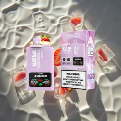 Razz Bar 40000 Puffs Power Screen Disposable Vape STRAWBERRY WATERMELON & GRAPE ICE