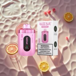 Razz Bar 50K Puffs 1.0 Ohm Mesh 650mAh Type-C Pink Lemonade Disposable Vape