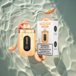 Razz Bar 50K Puffs Disposable Vape Peach Ice with 1.0 Ohm Mesh Coil & Type-C Rechargeable