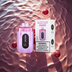 Razz Bar 50K Puffs Disposable Vape Red Bull Grape 650mAh Type-C 2% Nicotine