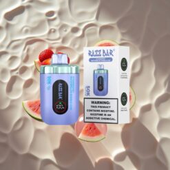 Razz Bar 50K Puffs Disposable Vape Strawberry Watermelon Bubble Gum 650mAh Type-C