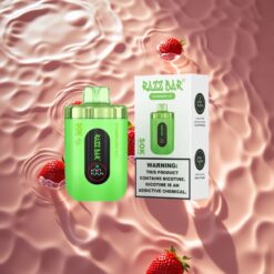 Razz Bar 50K Puffs Strawberry Ice Disposable Vape with 650mAh Battery & Type-C